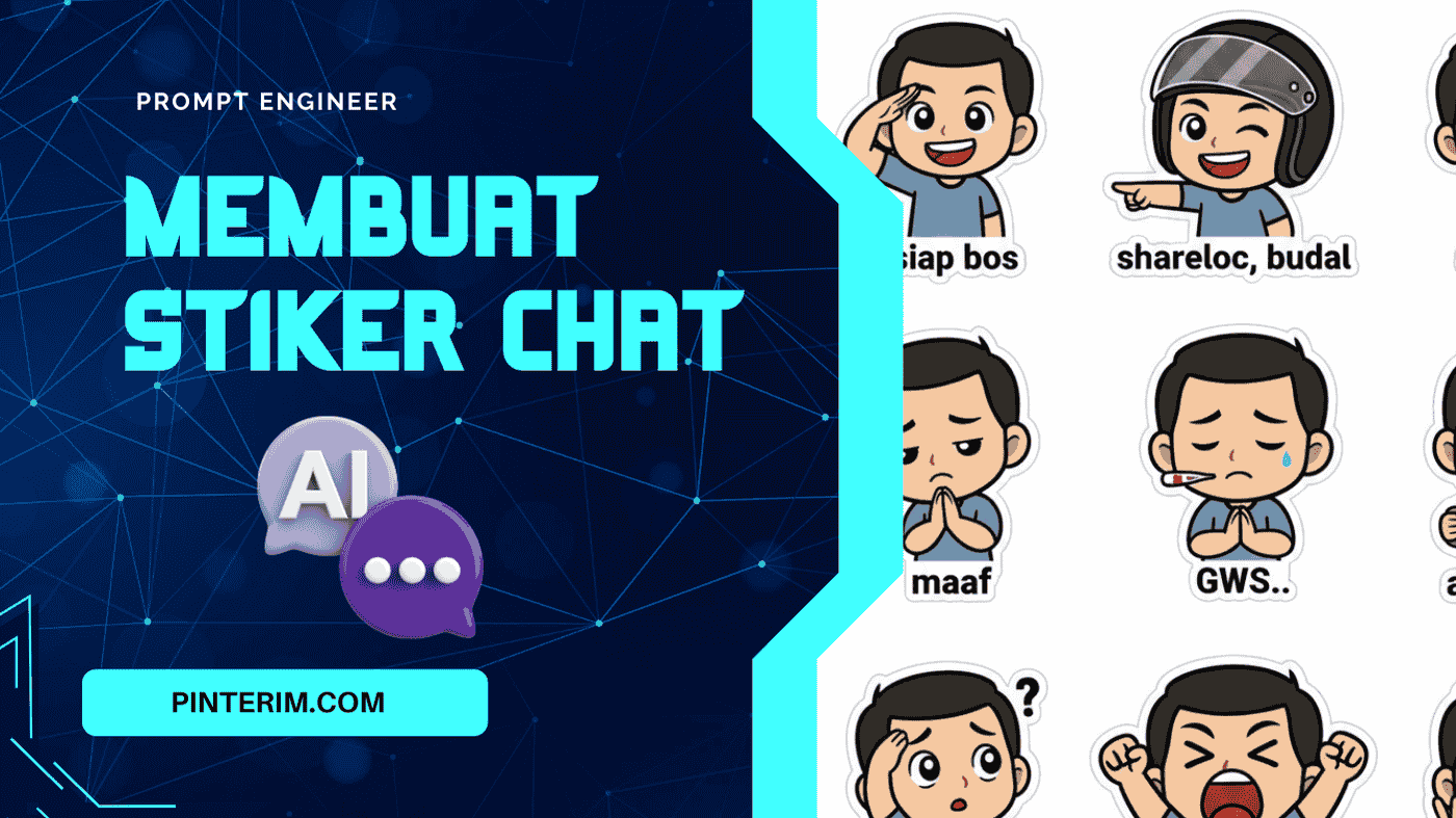membuat stiker chat dengan AI