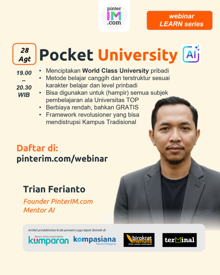 [WEBINAR EKSKLUSIF]: Pocket University